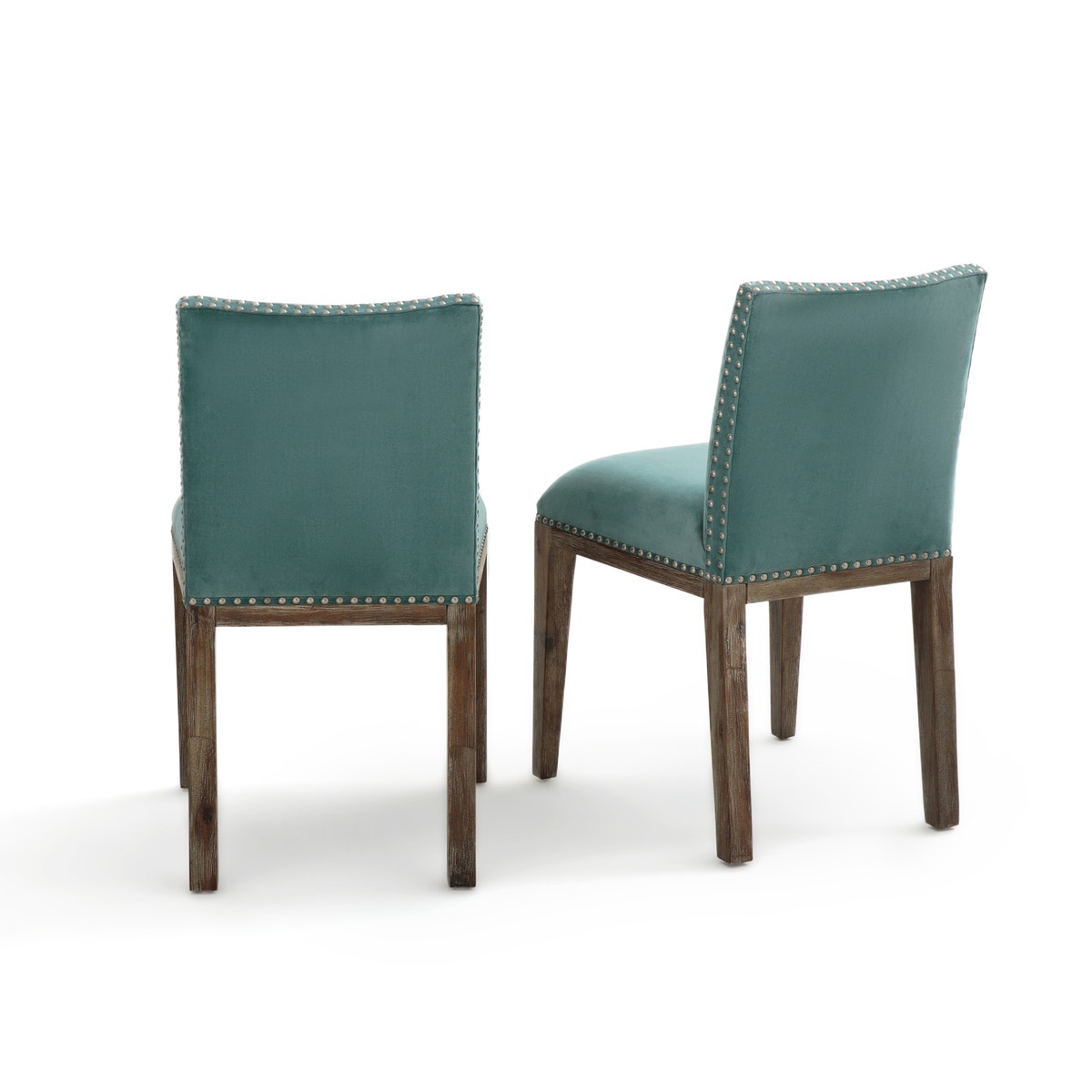 Βελούδινες καρέκλες Eulali (σετ των 2)