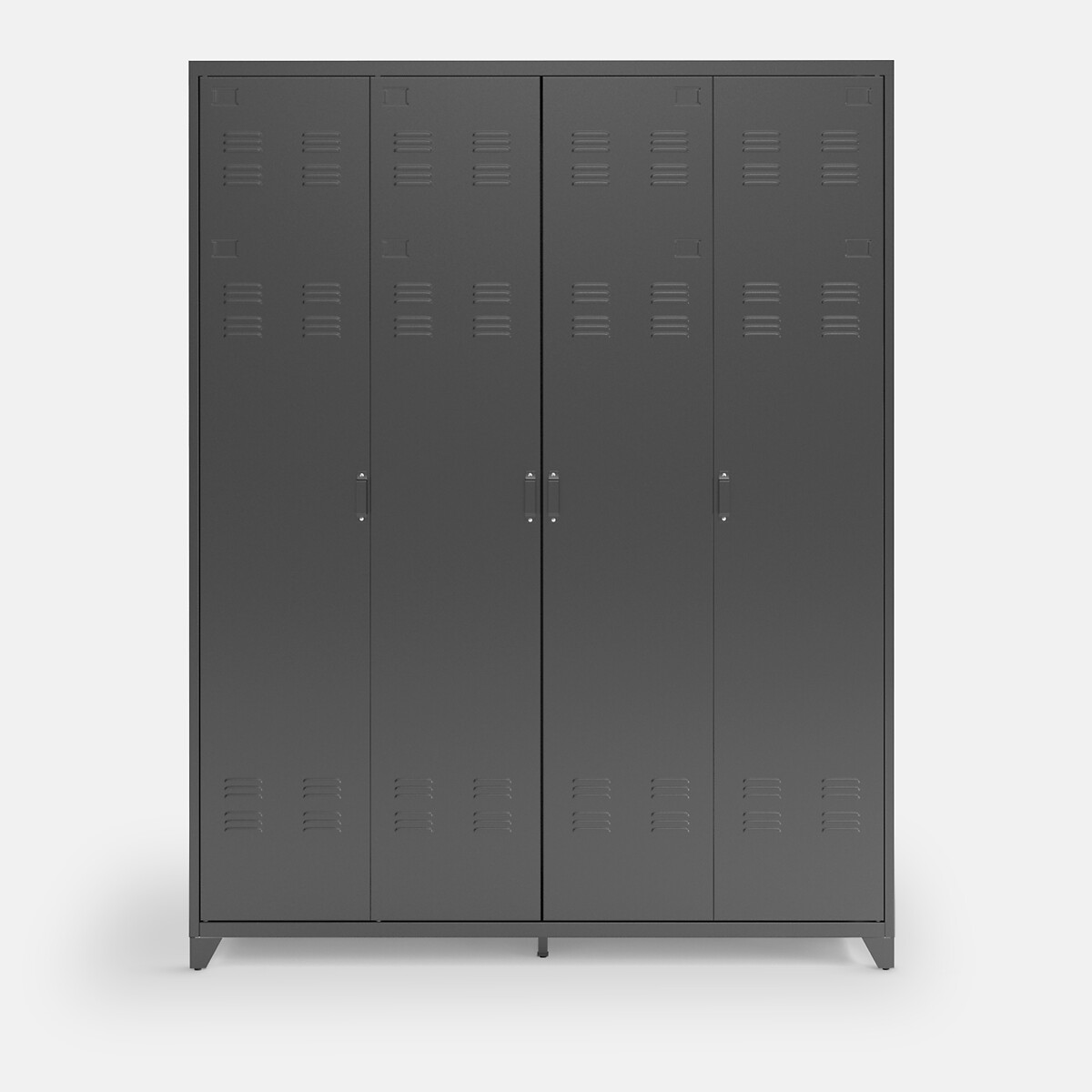 La Redoute Interieurs Hiba μεταλλική τετράφυλλη ντουλάπα Π170cm