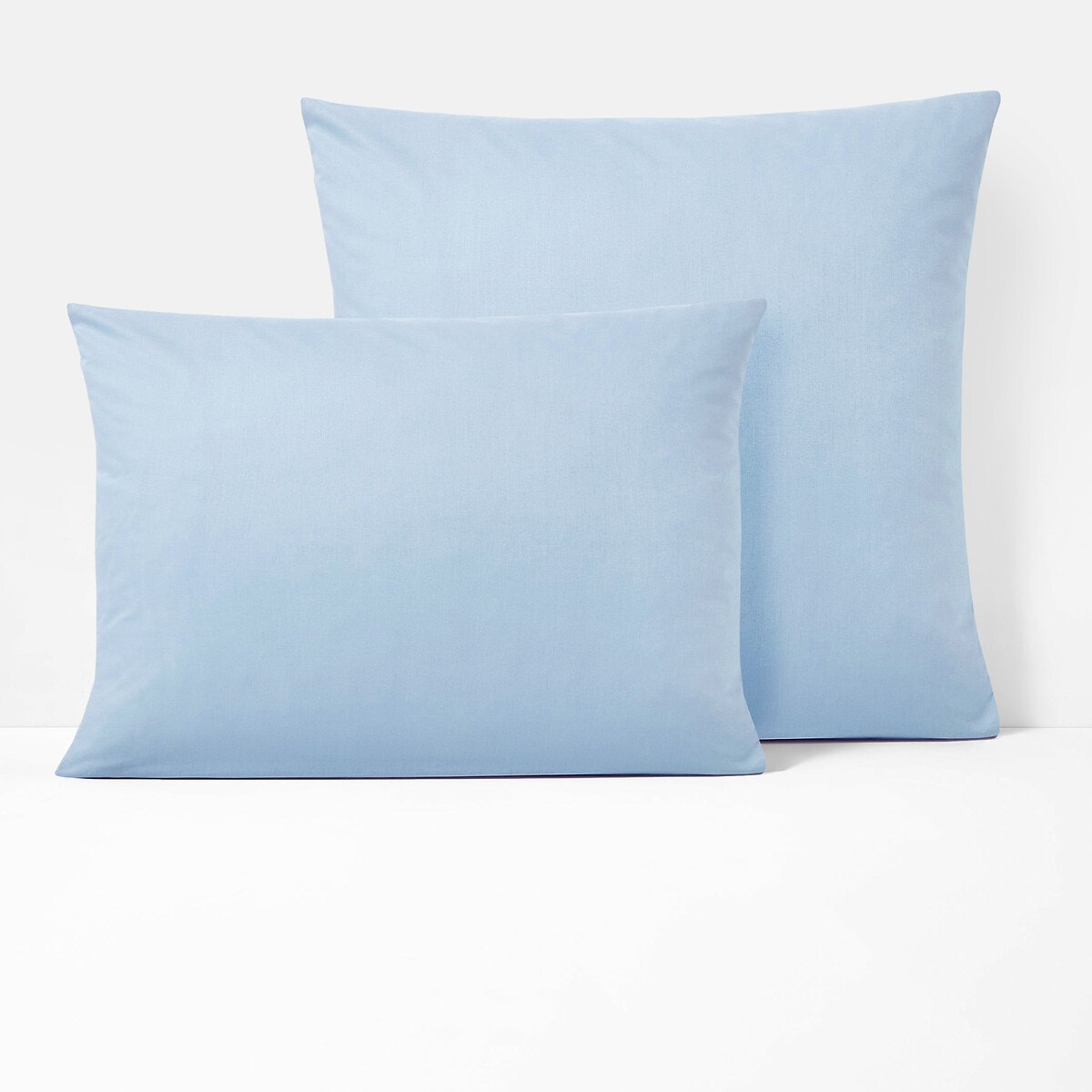 Μονόχρωμη βαμβακερή μαξιλαροθήκη χωρίς βολάν 50x80 cm