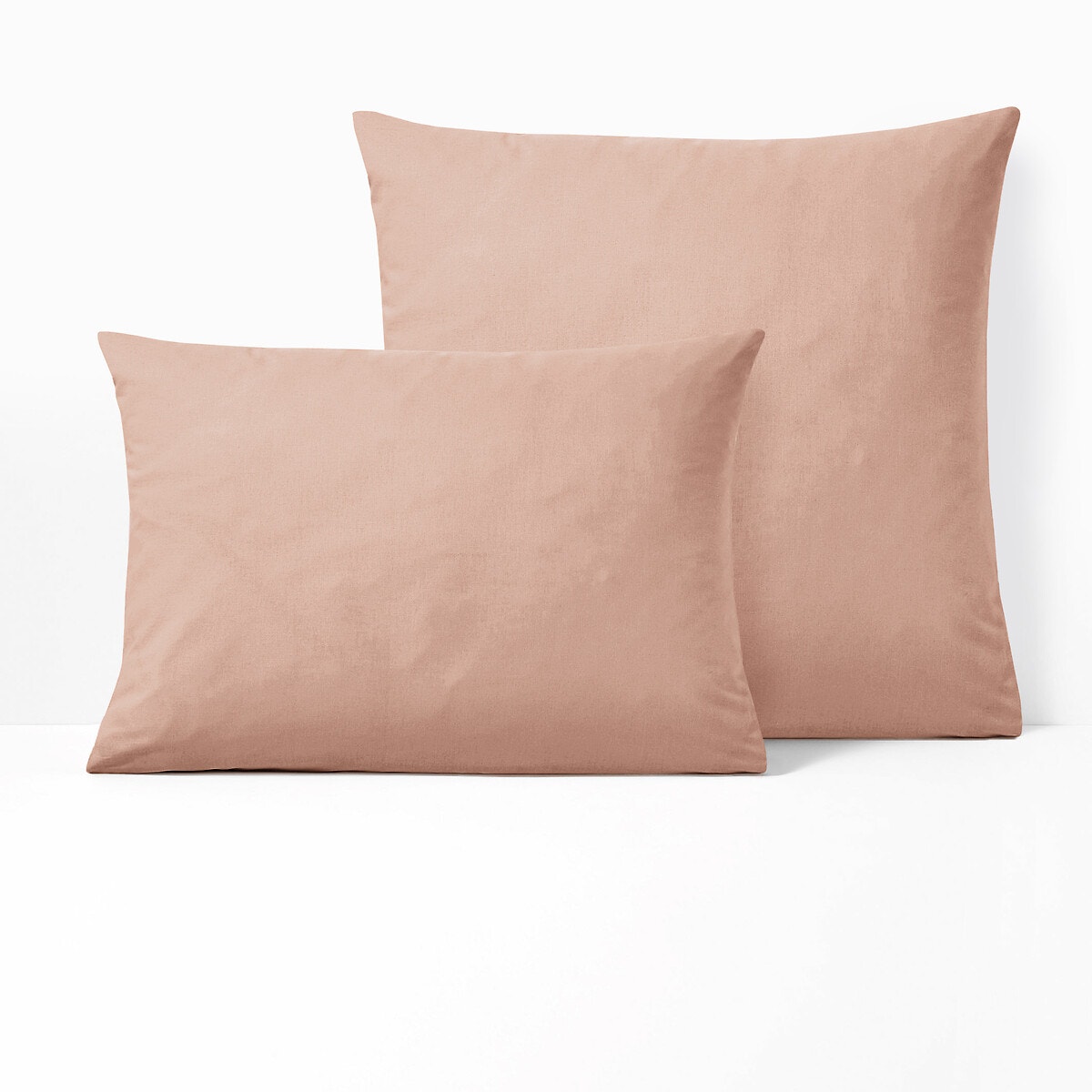 La Redoute Interieurs Μονόχρωμη βαμβακερή μαξιλαροθήκη χωρίς βολάν 80x80 cm