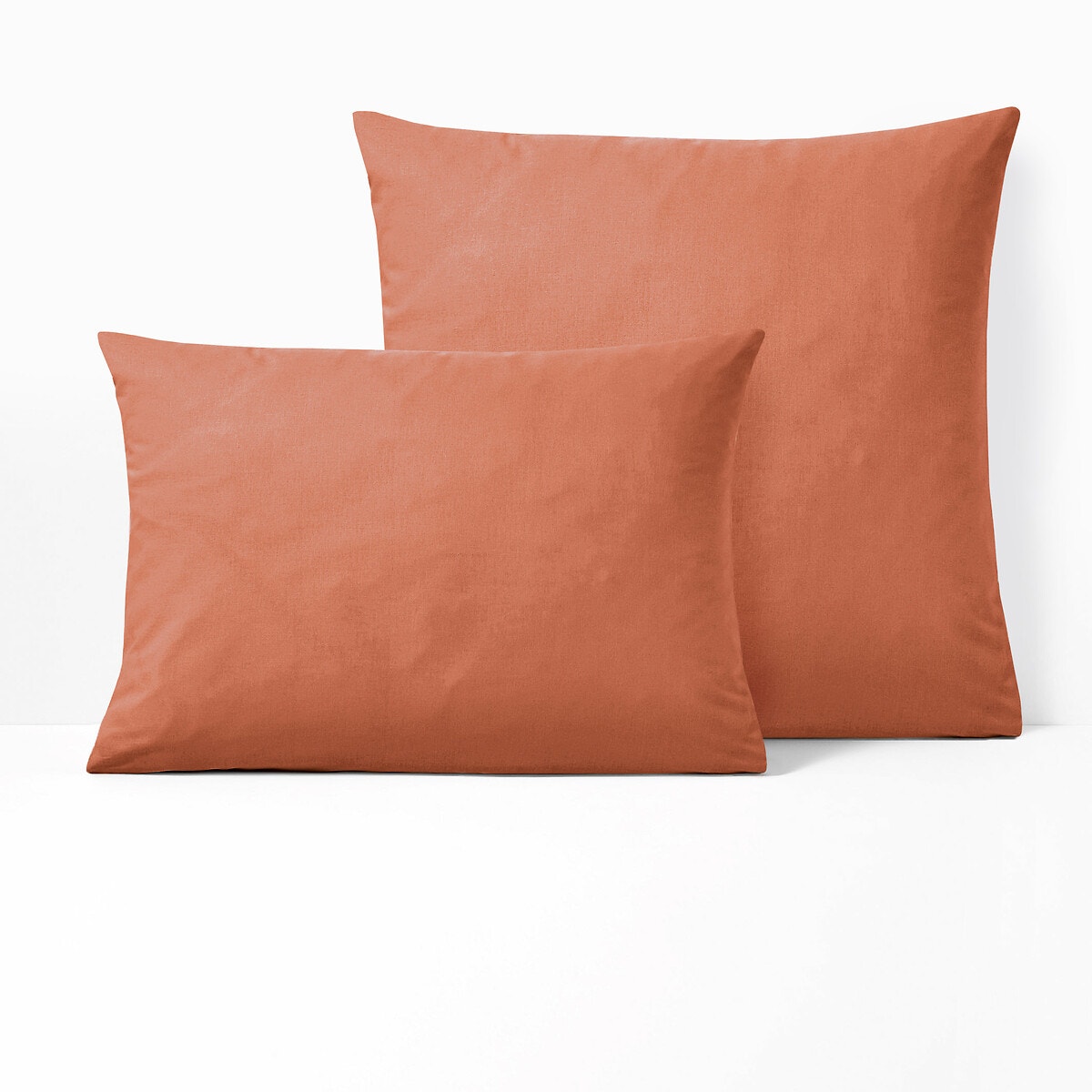 La Redoute Interieurs Μονόχρωμη βαμβακερή μαξιλαροθήκη χωρίς βολάν 80x80 cm