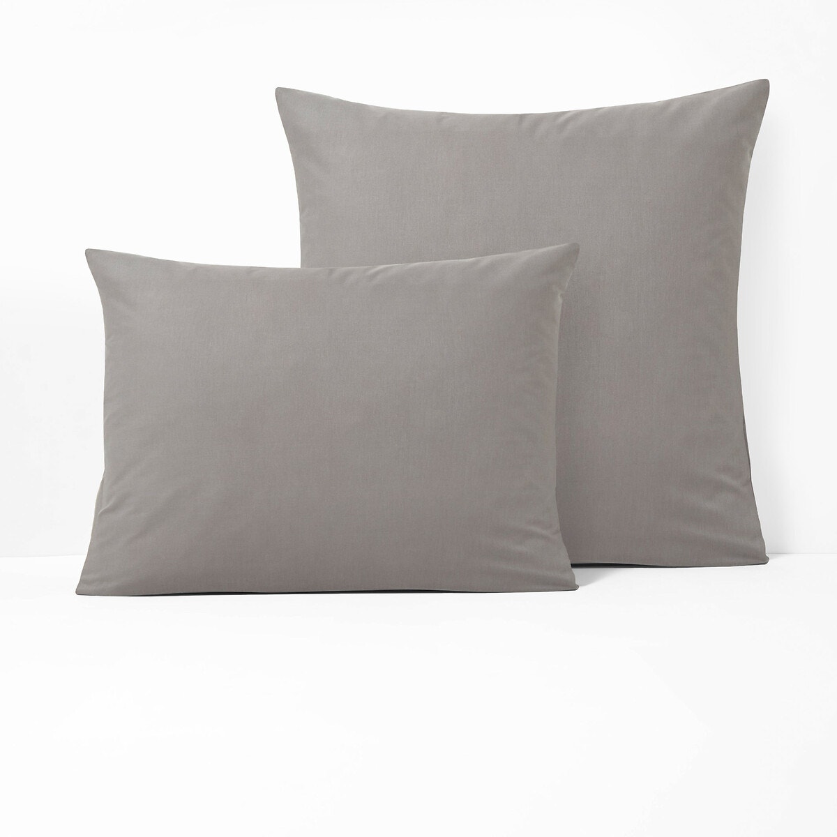 Μονόχρωμη βαμβακερή μαξιλαροθήκη χωρίς βολάν 40x75 cm
