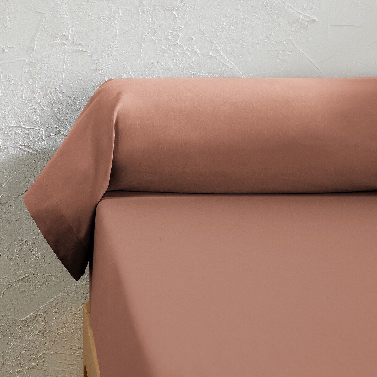 Βαμβακερή μονόχρωμη θήκη καραμέλα 85x185 cm