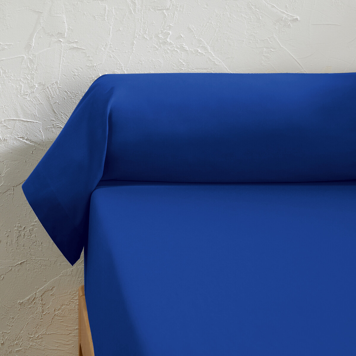 La Redoute Interieurs Βαμβακερή μονόχρωμη θήκη καραμέλα 85x185 cm