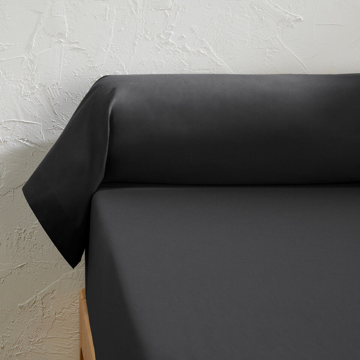 Βαμβακερή μονόχρωμη θήκη καραμέλα 85x185 cm