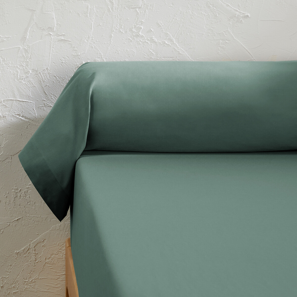 Βαμβακερή μονόχρωμη θήκη καραμέλα 85x185 cm