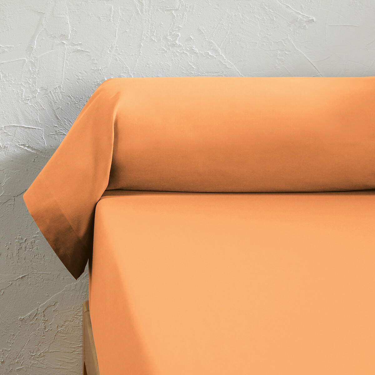 Μονόχρωμη θήκη καραμέλα από σύμμικτο ύφασμα 85x185 cm