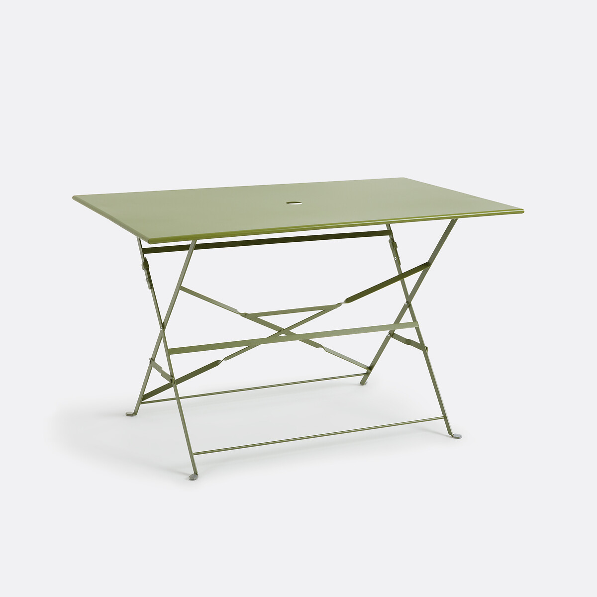 Πτυσσόμενο μεταλλικό ορθογώνιο τραπέζι OZEVAN Μ70xΠ120xΥ70cm