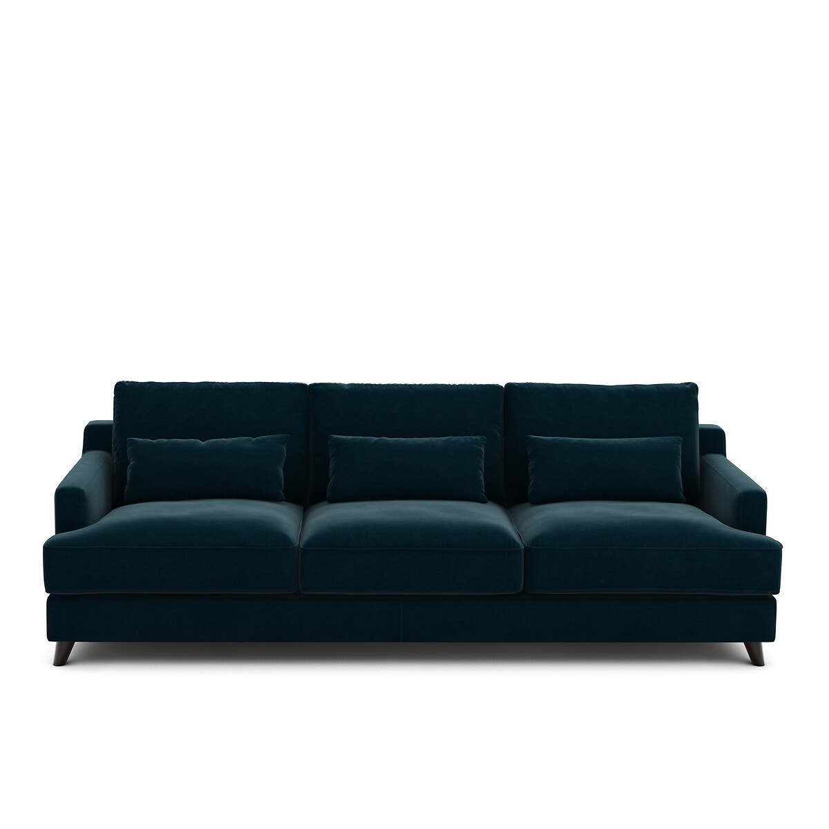 Καναπές από βελούδο Μ100xΠ197xΥ83cm