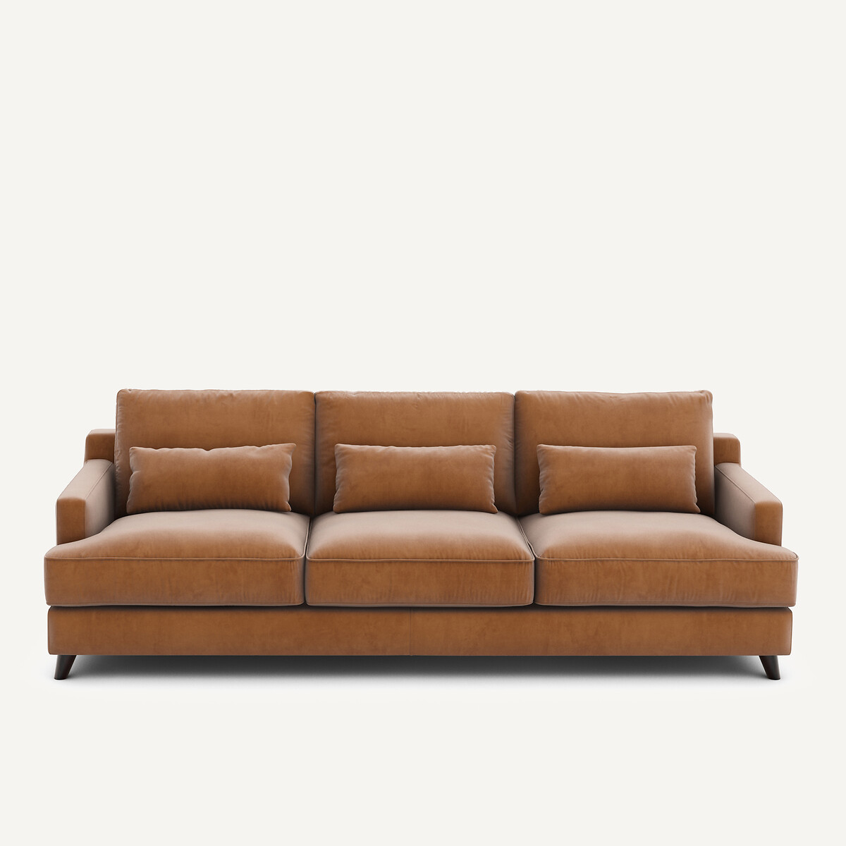 Καναπές από βελούδο Μ100xΠ197xΥ83cm