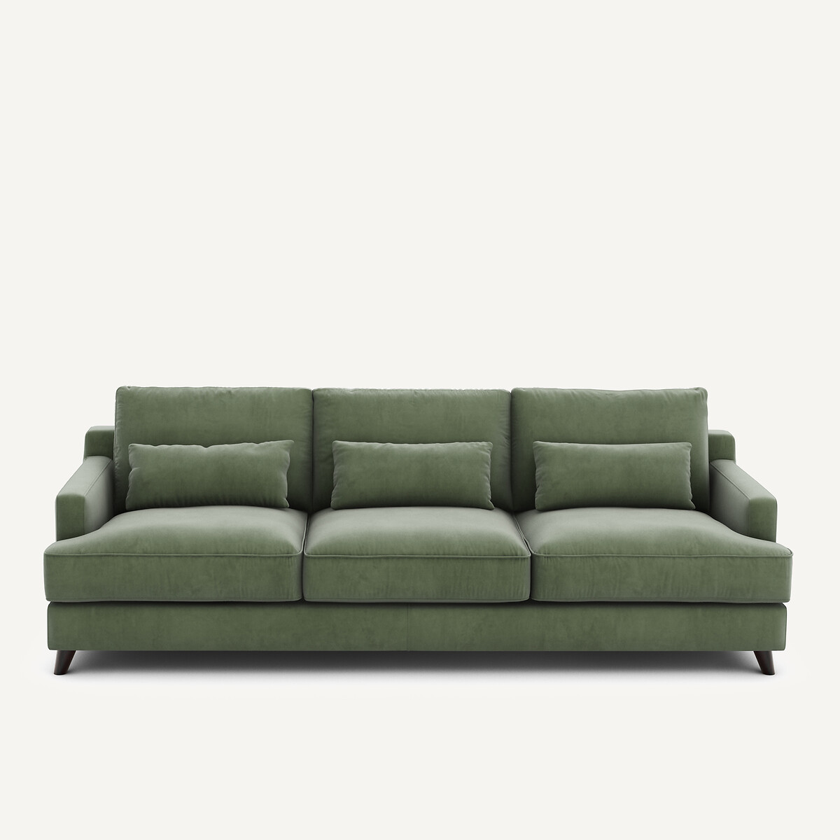 Καναπές από βελούδο Μ100xΠ197xΥ83cm