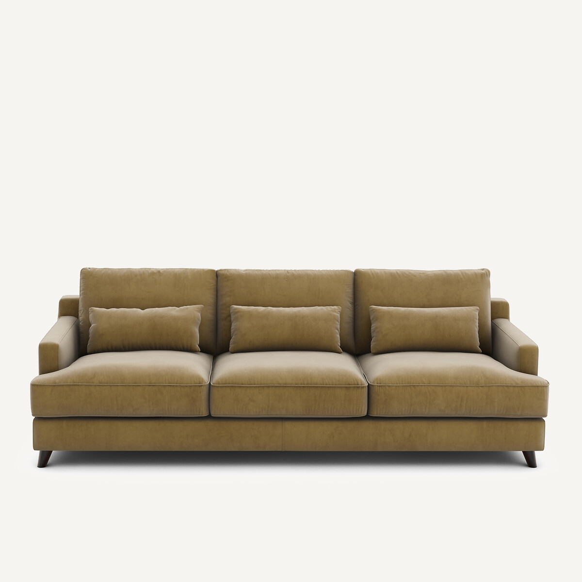 Καναπές από βελούδο Μ100xΠ197xΥ83cm