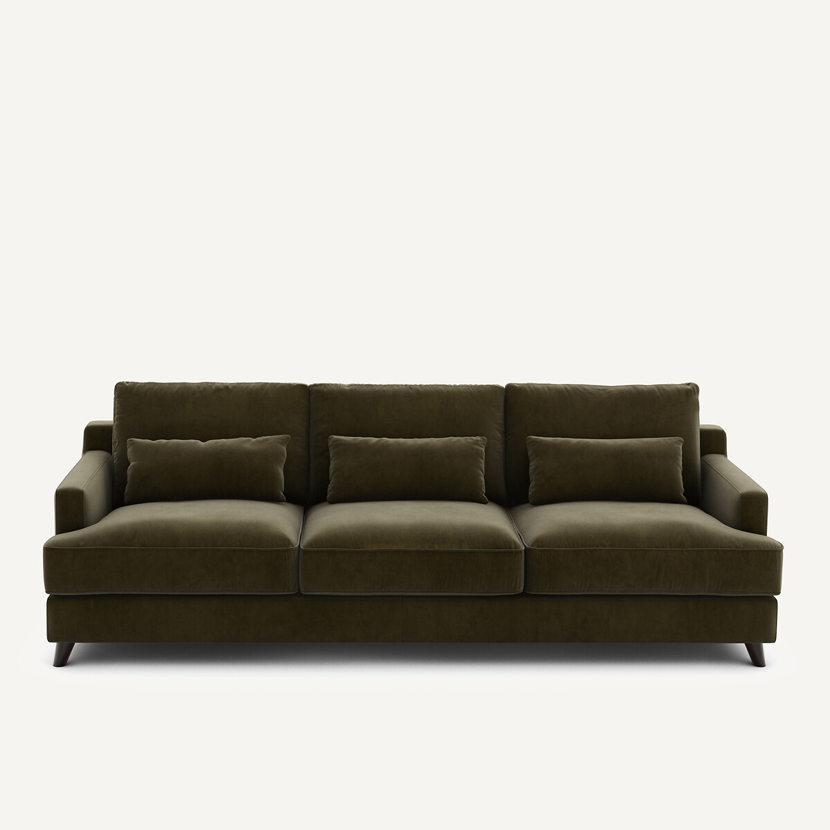 Καναπές από βελούδο Μ100xΠ197xΥ83cm