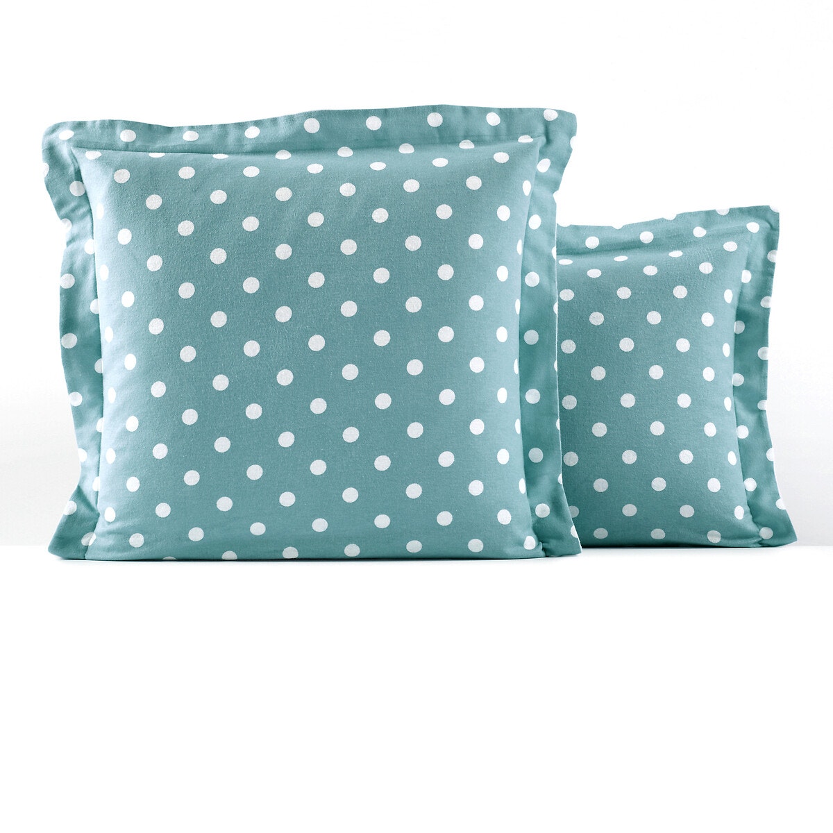 Μαξιλαροθήκη από φανέλα με πουά 63x63 cm