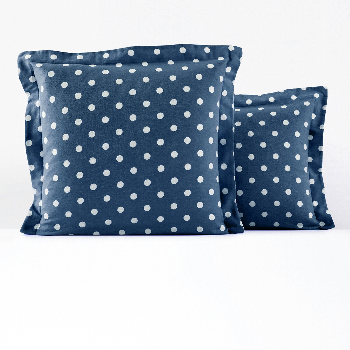 Μαξιλαροθήκη από φανέλα με πουά 63x63 cm