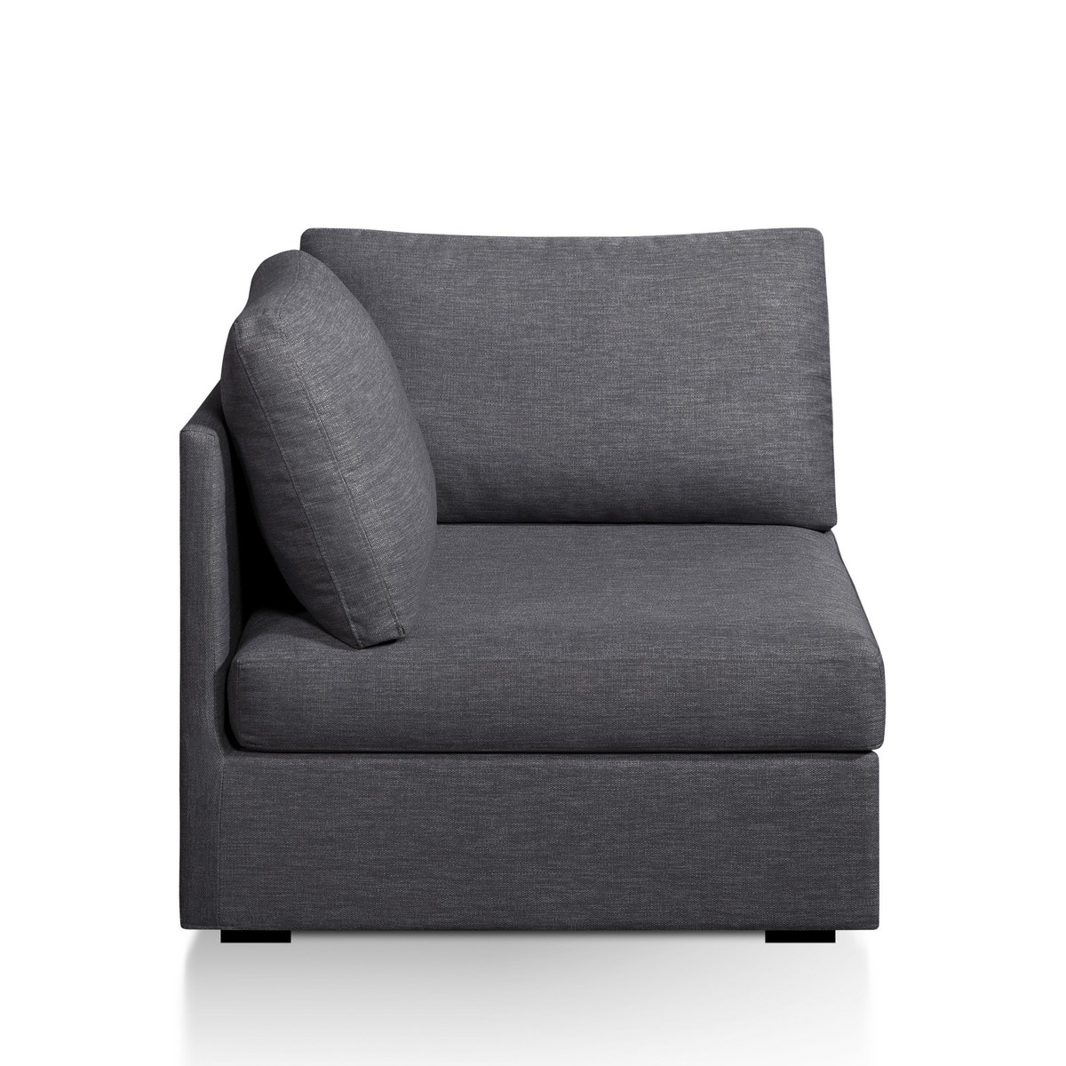 SO'HOME Γωνία υψηλής άνεσης με μελανζέ ταπετσαρία Μ84xΠ84xΥ80cm