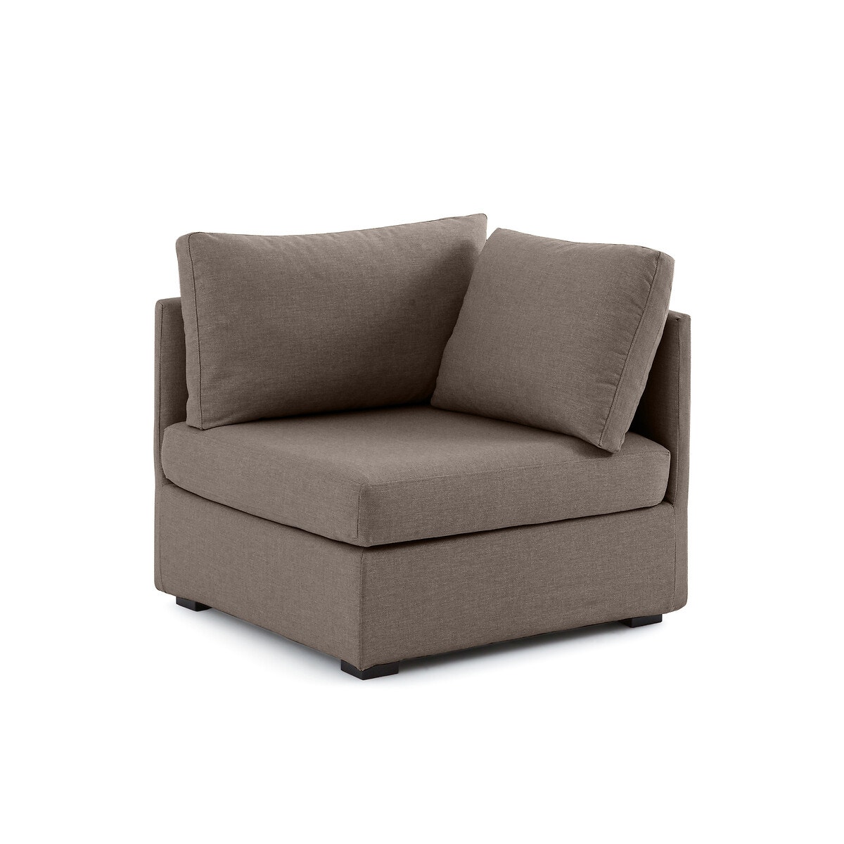 SO'HOME Γωνία υψηλής άνεσης με μελανζέ ταπετσαρία Μ84xΠ84xΥ80cm