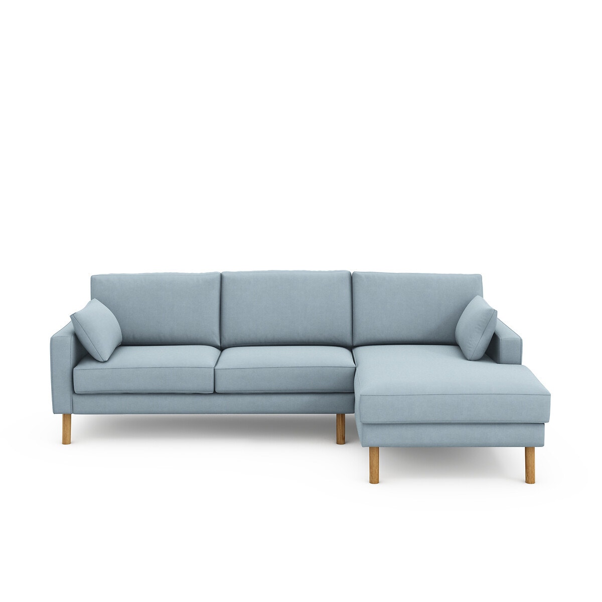 Γωνιακός καναπές από βαμβάκι/λινό Μ165xΠ265xΥ86cm