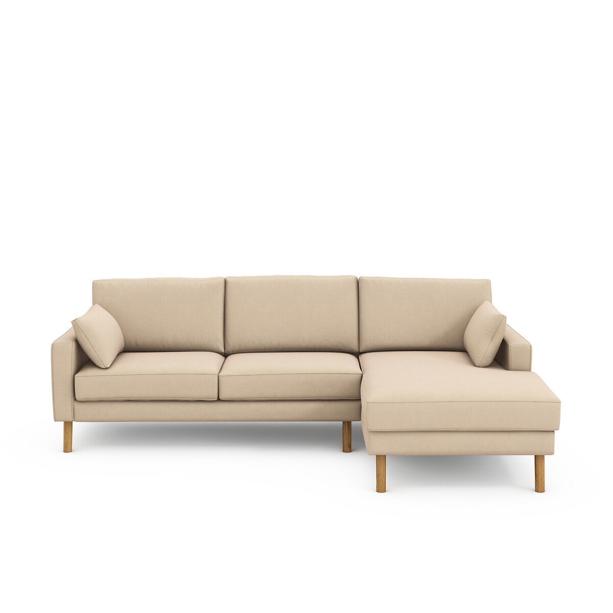 SO'HOME Γωνιακός καναπές από βαμβάκι λινό Μ165xΠ265xΥ86cm