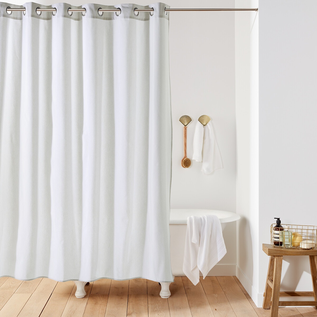 Σπίτι > Λευκά είδη > Μπάνιο > Κουρτίνες μπάνιου Μονόχρωμη κουρτίνα μπάνιου SCENARIO 200x120 cm