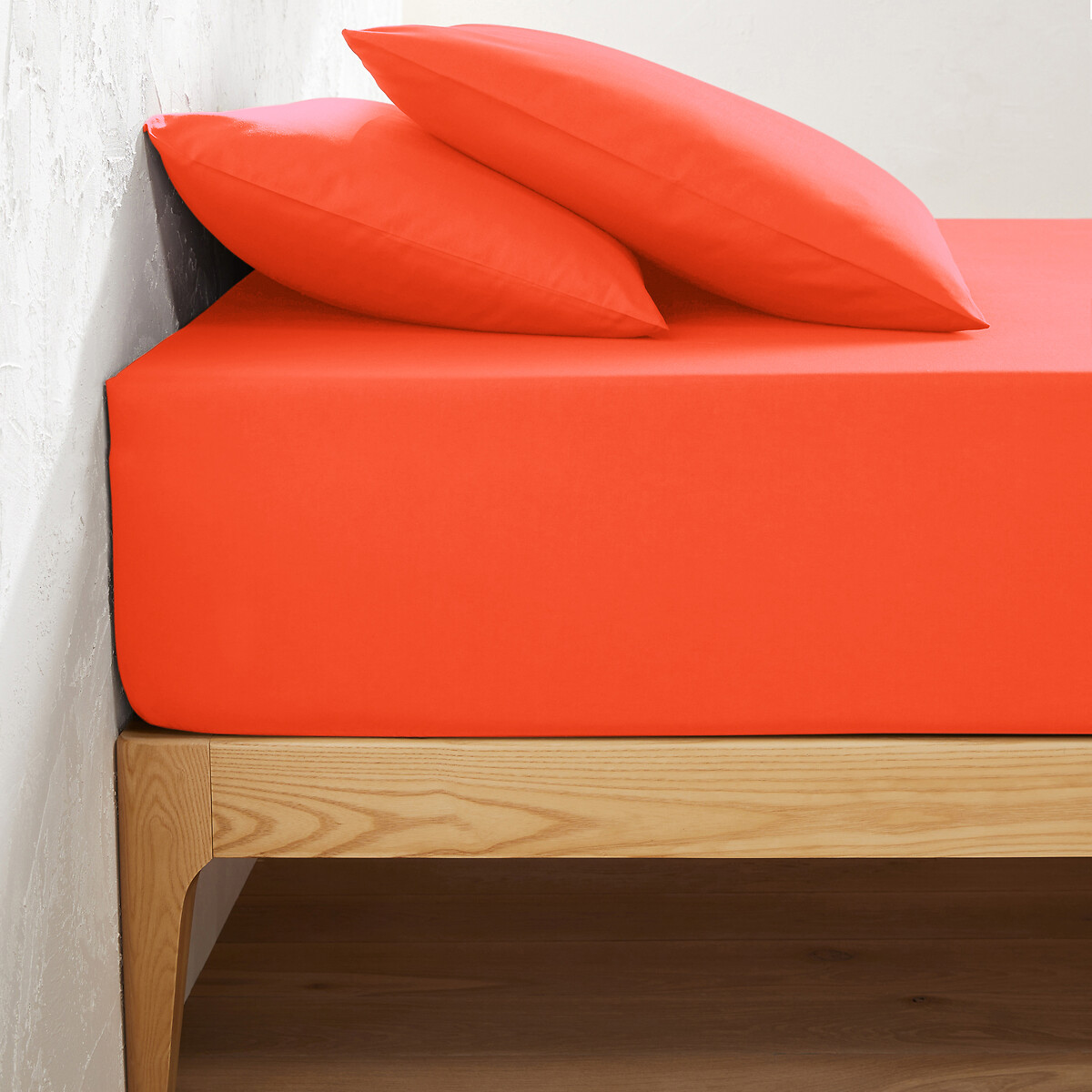 Μονόχρωμο βαμβακερό σεντόνι με λάστιχο για στρώματα μεγάλου πάχους, Scénario