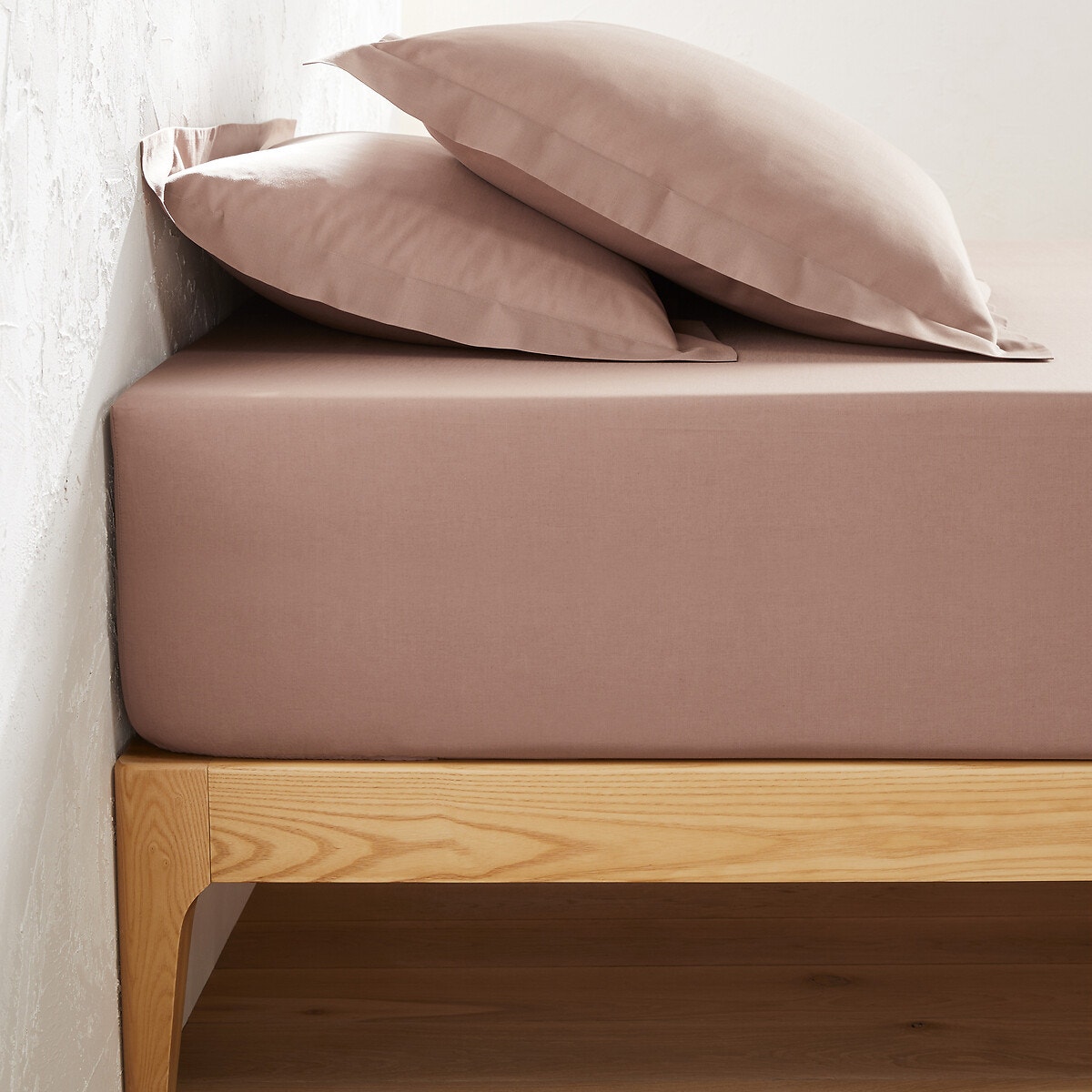 Μονόχρωμο σεντόνι με λάστιχο για στρώματα μεγάλου πάχους 90x200 cm