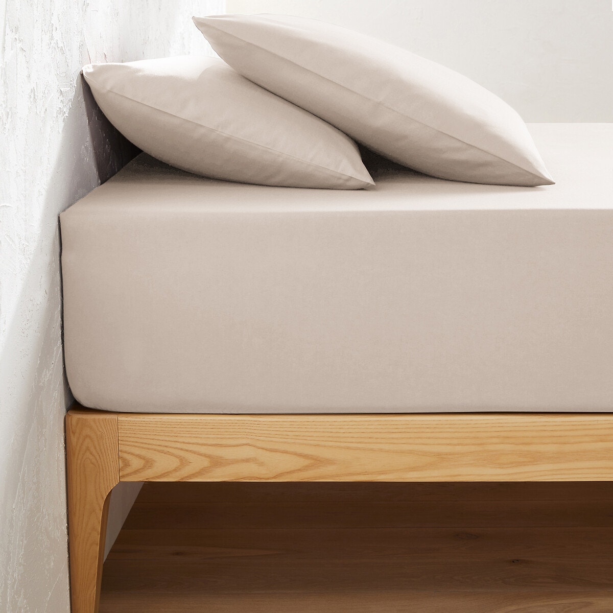 Μονόχρωμο σεντόνι με λάστιχο για στρώματα μεγάλου πάχους 90x200 cm