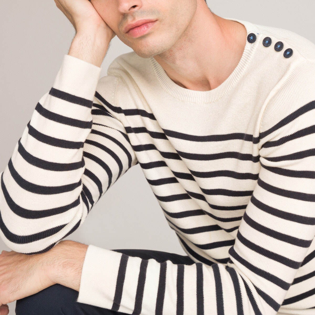 La Redoute Collections Breton πουλόβερ από οργανικό βαμβάκι