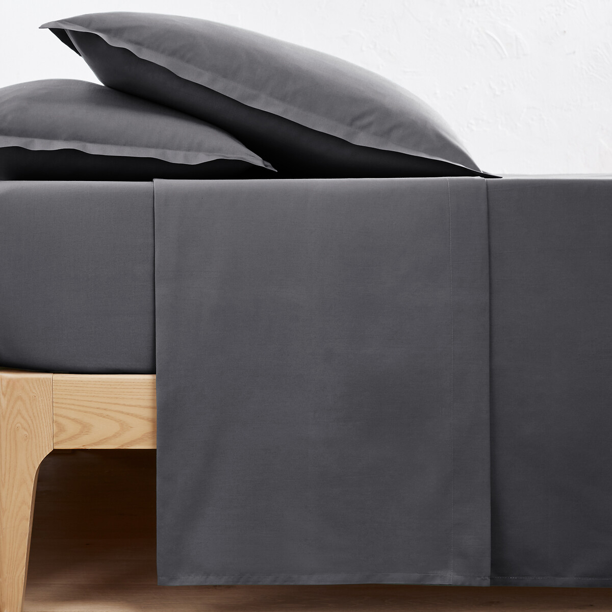 La Redoute Interieurs Μονόχρωμο σεντόνι από βαμβακερό περκάλι ποιότητας Best 150x250 cm