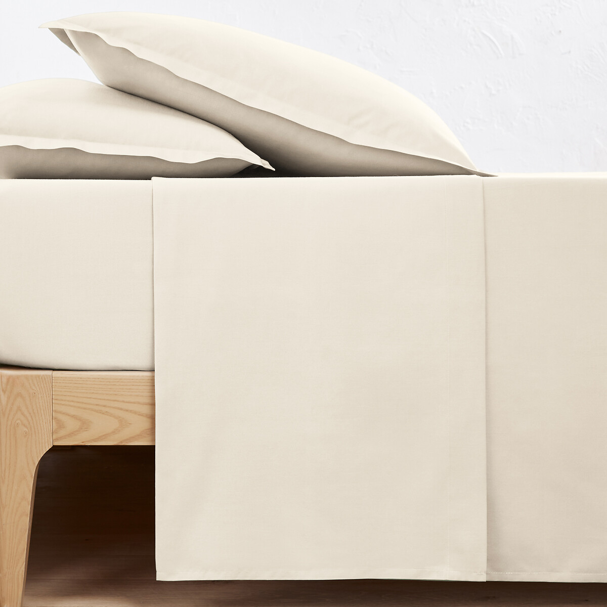 La Redoute Interieurs Μονόχρωμο σεντόνι από βαμβακερό περκάλι ποιότητας Best 150x250 cm