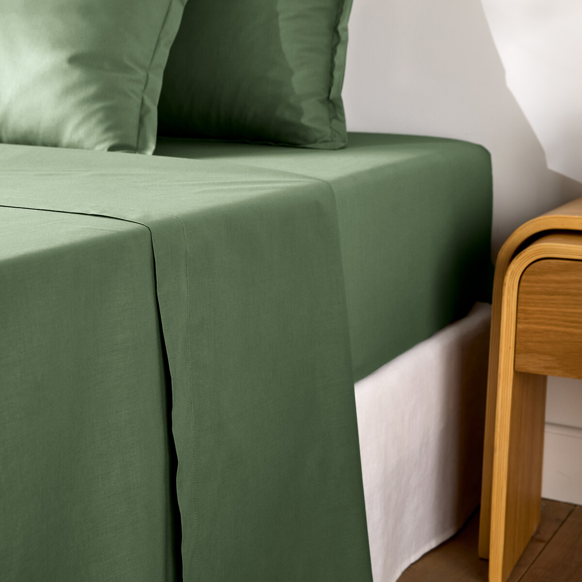 La Redoute Interieurs Μονόχρωμο σεντόνι από βαμβακερό περκάλι ποιότητας Best 150x250 cm