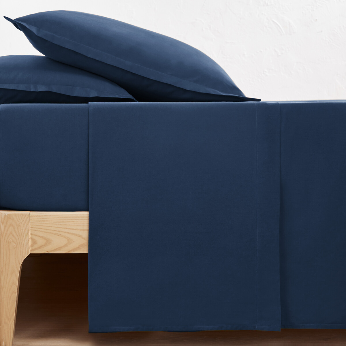 La Redoute Interieurs Μονόχρωμο σεντόνι από βαμβακερό περκάλι ποιότητας Best 150x250 cm