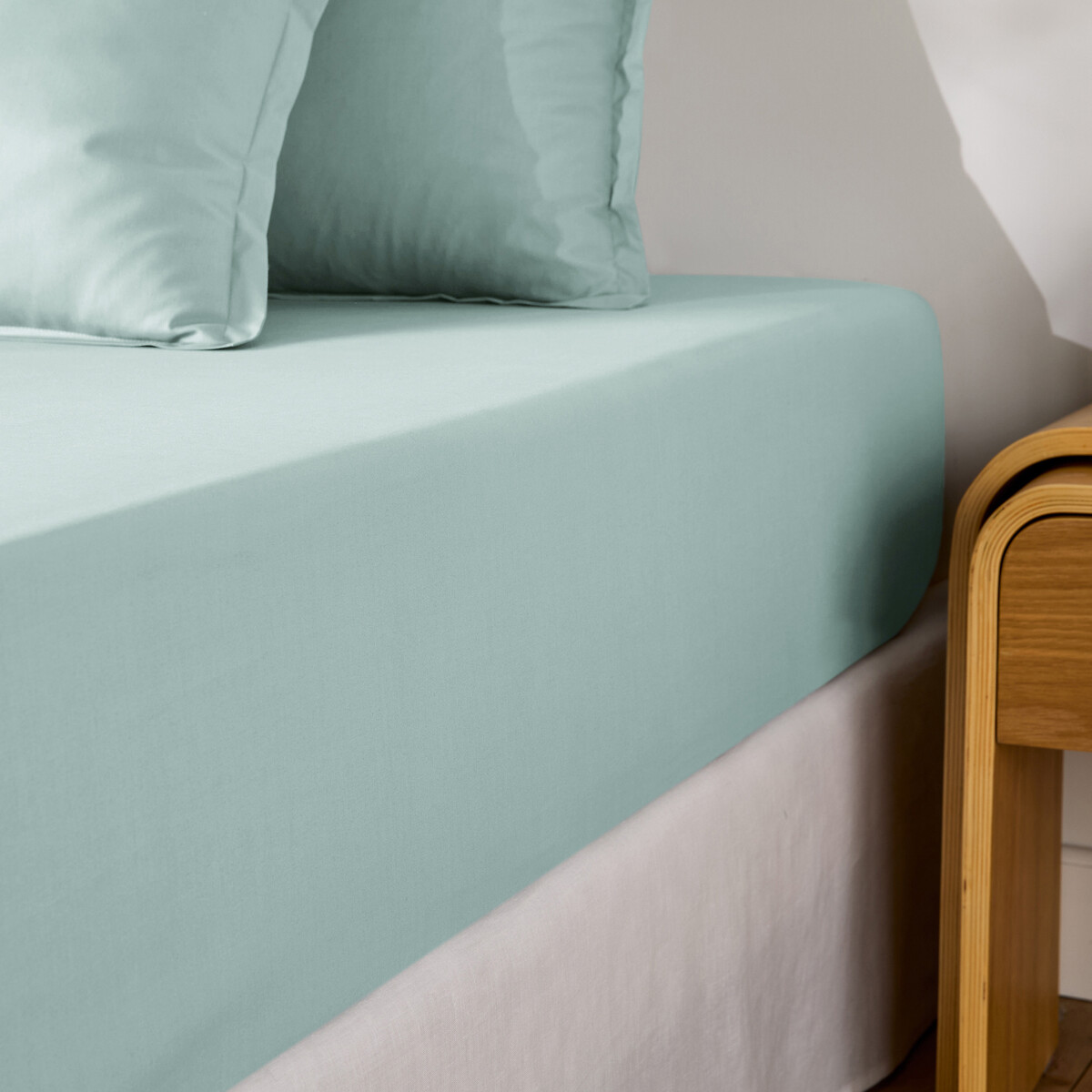 Σεντόνι με λάστιχο από βαμβακερό περκάλι με γύρισμα 30 εκ. 90x190 cm