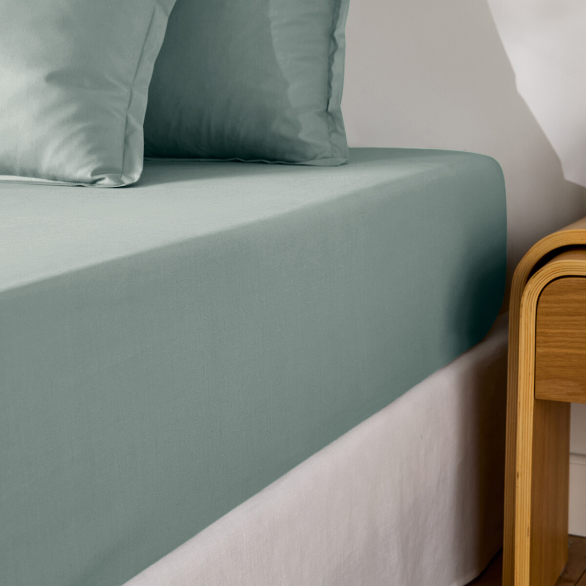 Σεντόνι με λάστιχο από βαμβακερό περκάλι με γύρισμα 30 εκ. 90x190 cm