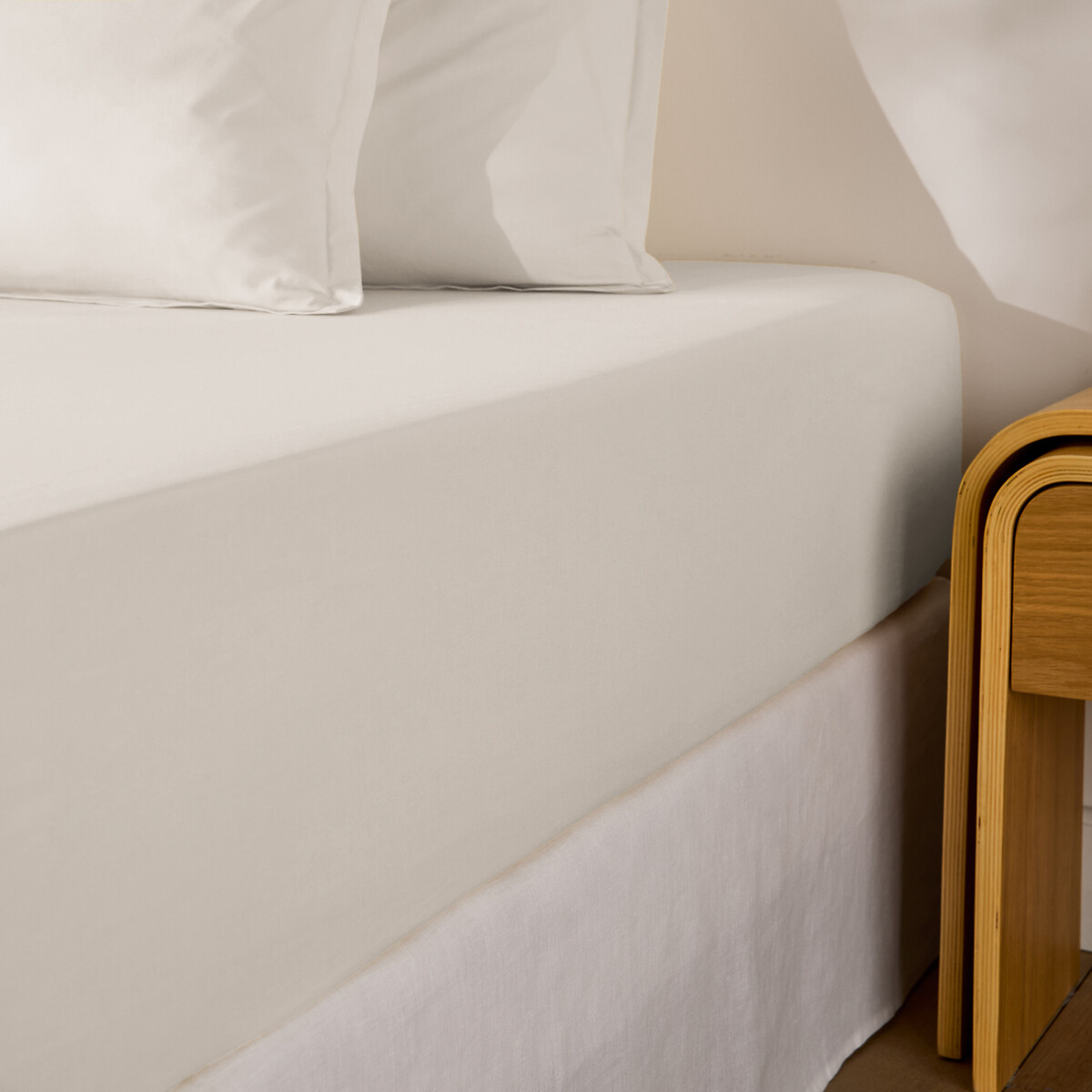 Σεντόνι με λάστιχο από βαμβακερό περκάλι με γύρισμα 30 εκ. 90x190 cm