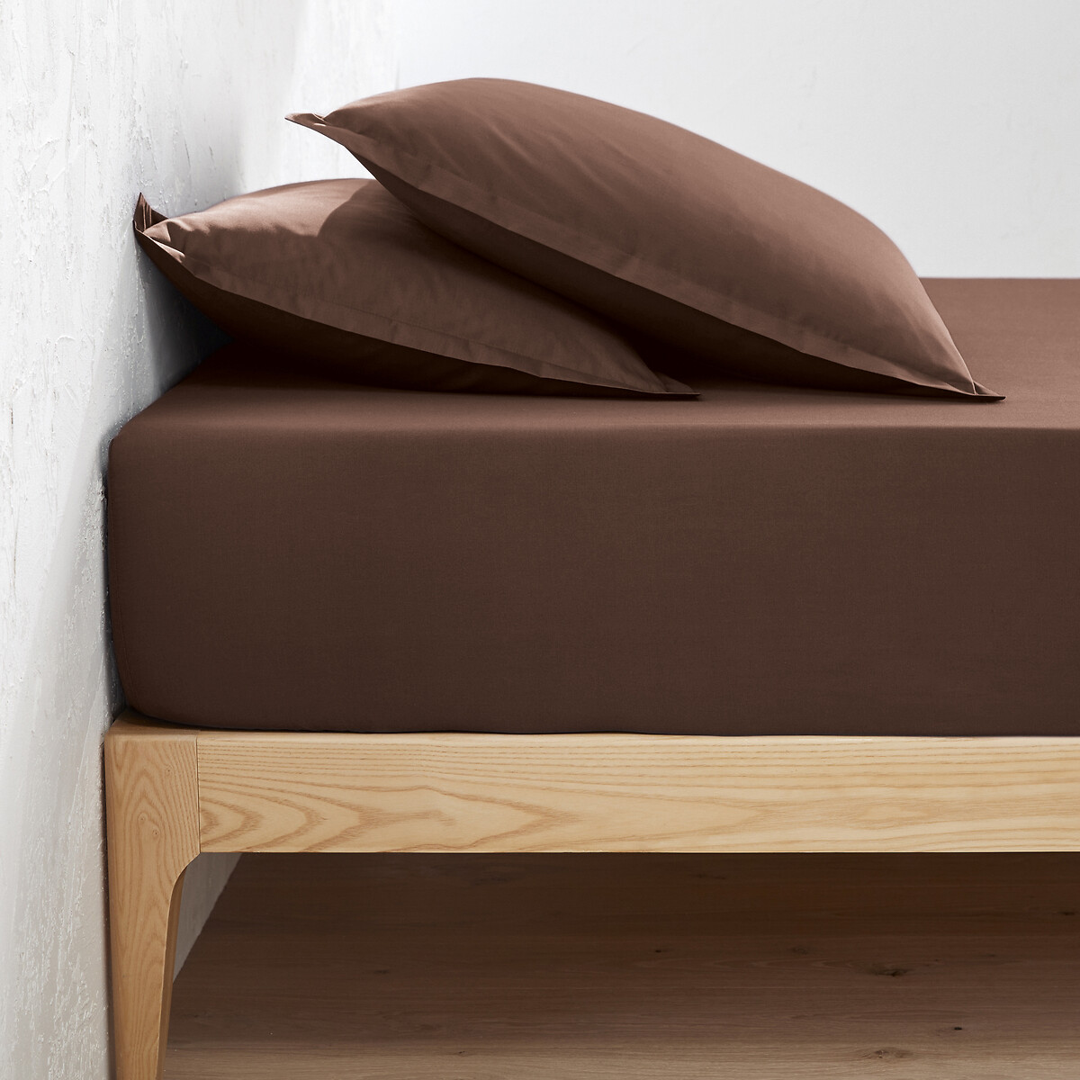 Σεντόνι με λάστιχο από βαμβακερό περκάλι με γύρισμα 30 εκ. 140x190 cm