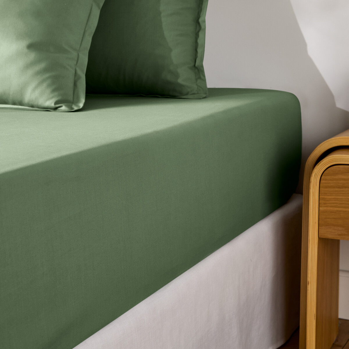 Σεντόνι με λάστιχο από βαμβακερό περκάλι με γύρισμα 30 εκ. 90x190 cm