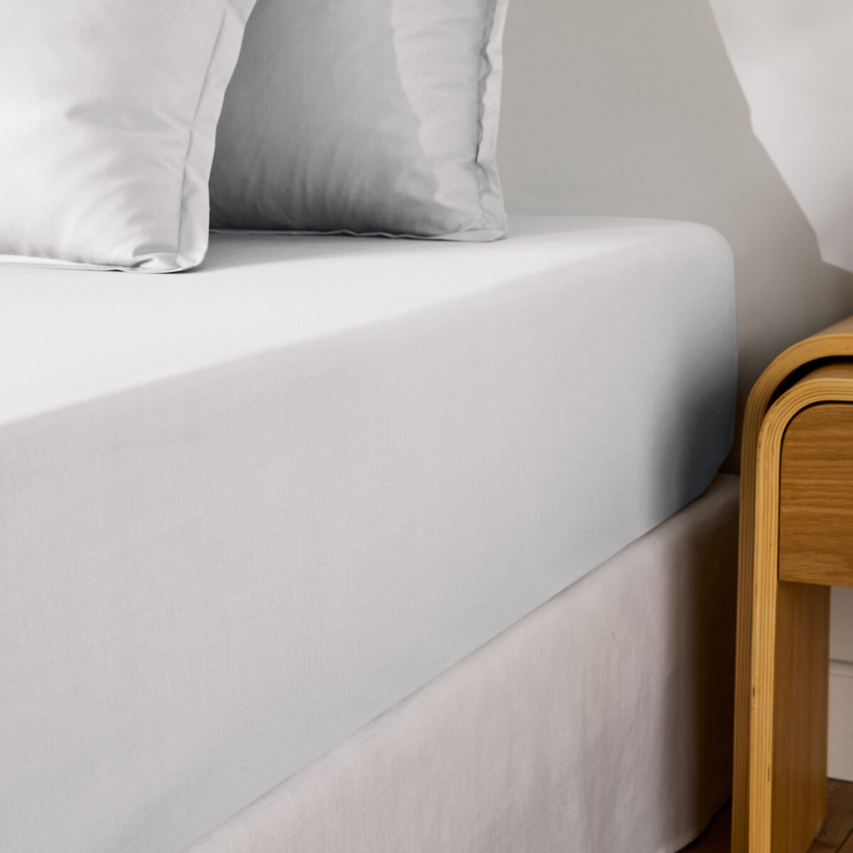 Σεντόνι με λάστιχο από βαμβακερό περκάλι με γύρισμα 30 εκ. 90x190 cm