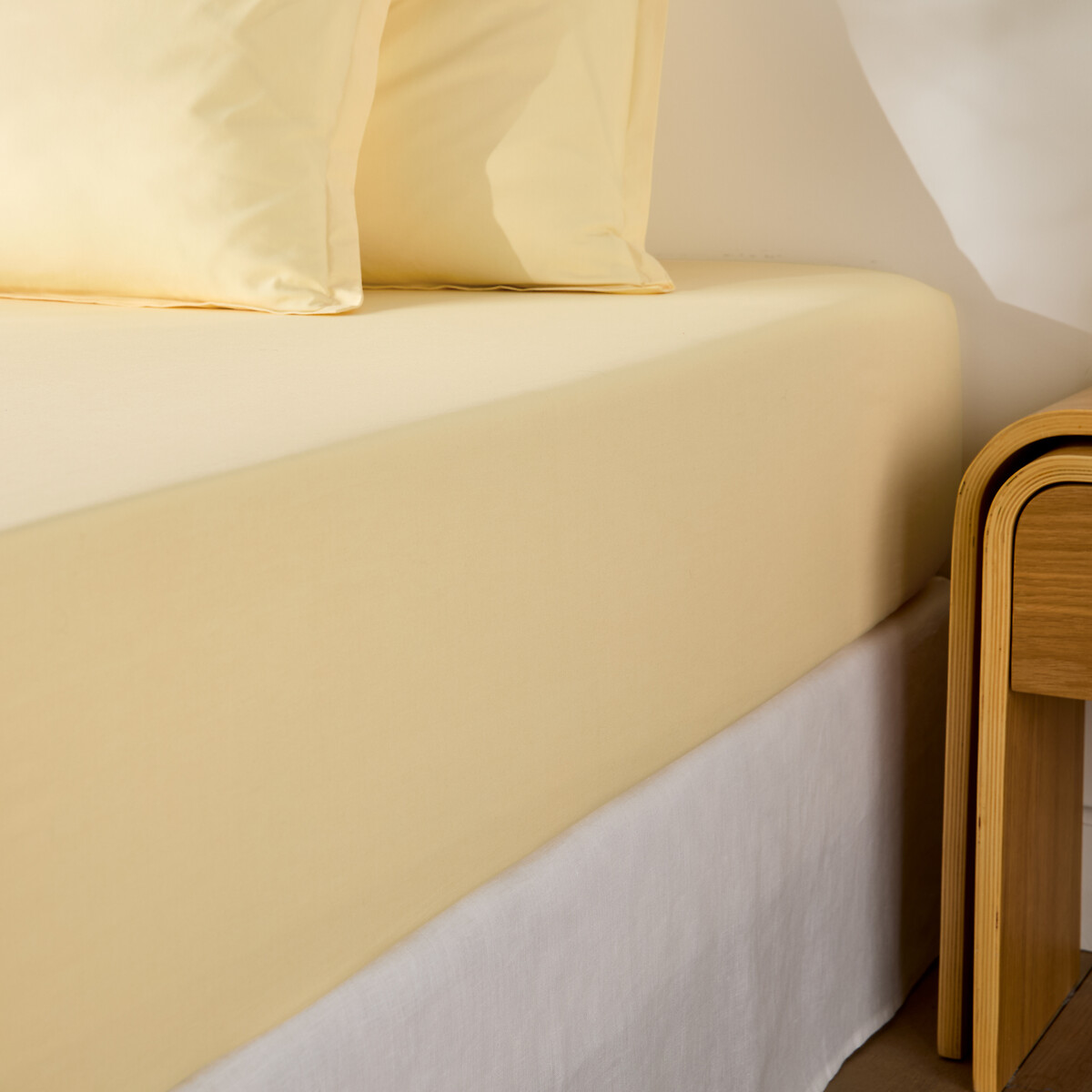 Σεντόνι με λάστιχο από βαμβακερό περκάλι με γύρισμα 30 εκ. 90x190 cm