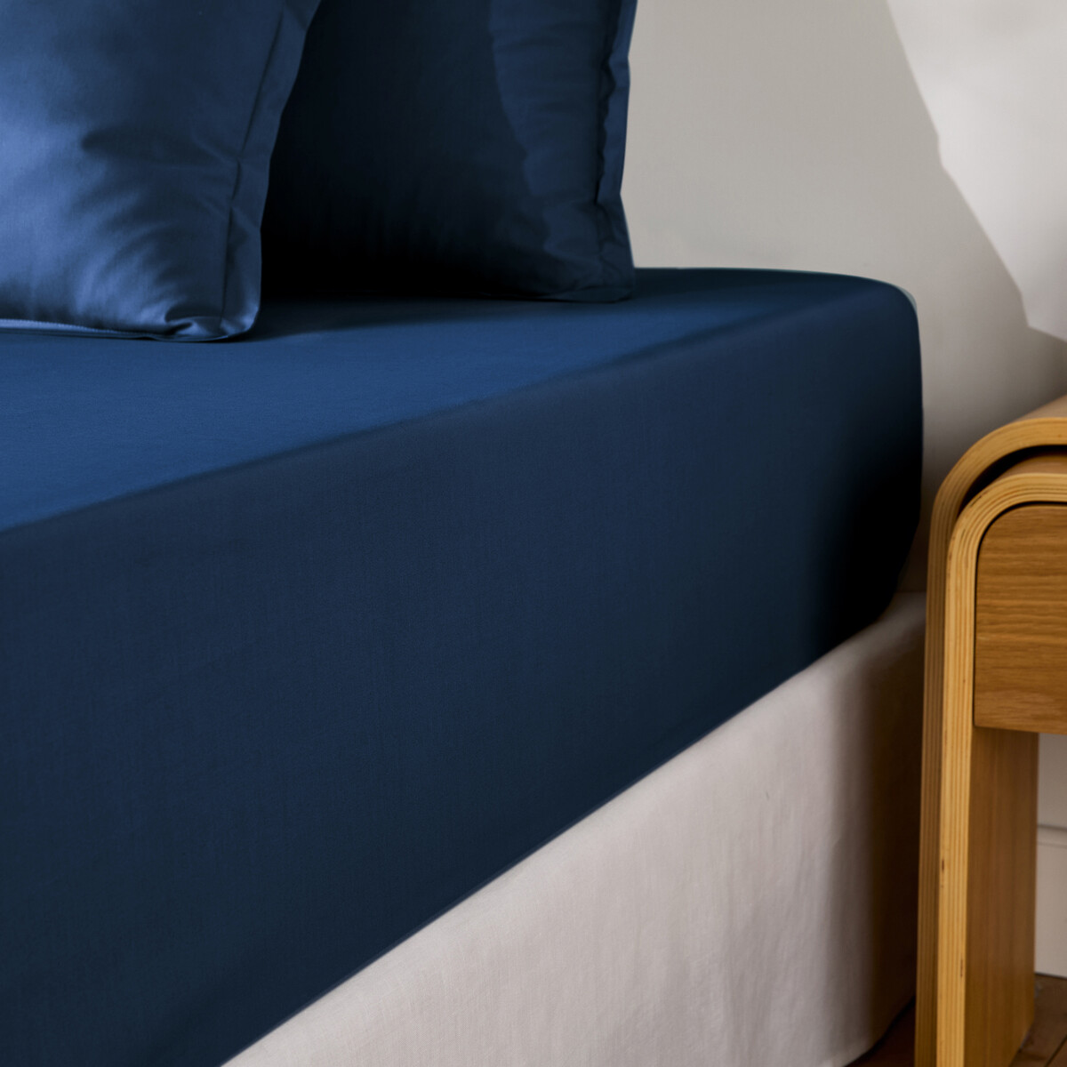 Σεντόνι με λάστιχο από βαμβακερό περκάλι με γύρισμα 30 εκ. 90x190 cm