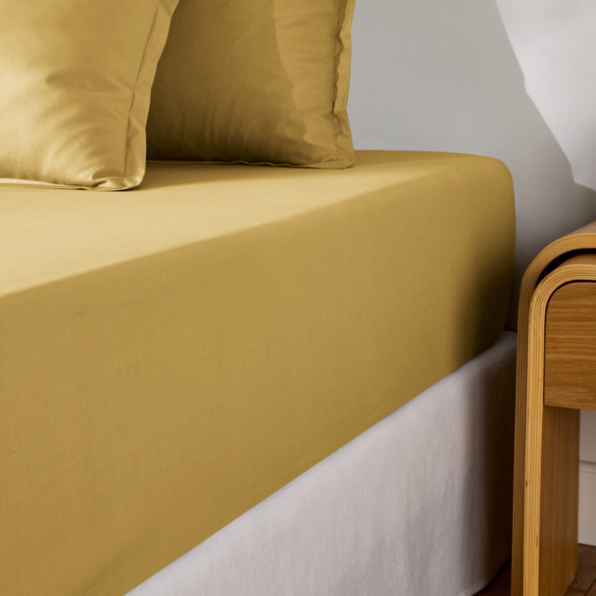 Σεντόνι με λάστιχο από βαμβακερό περκάλι με γύρισμα 30 εκ. 90x190 cm