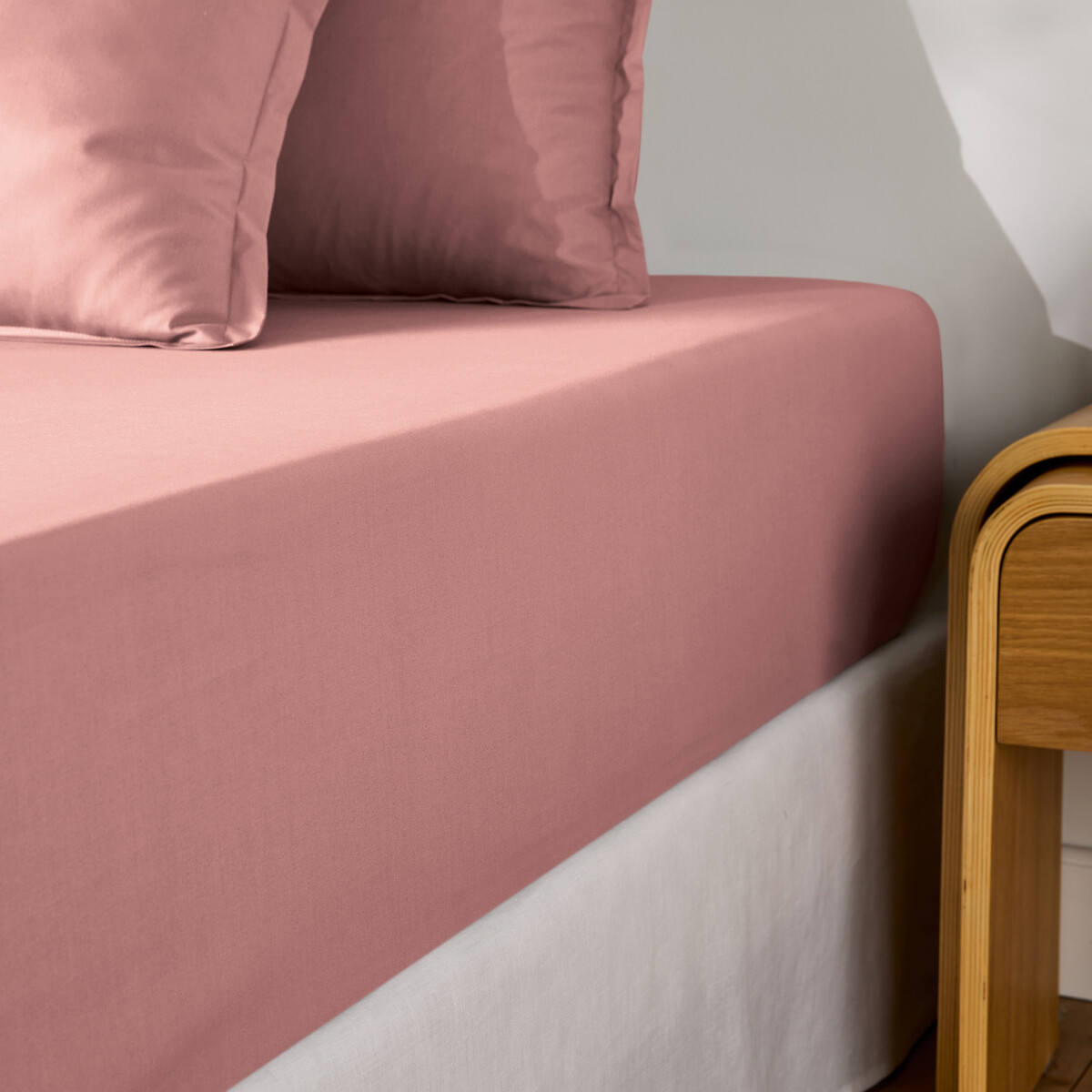 Σεντόνι με λάστιχο από βαμβακερό περκάλι με γύρισμα 30 εκ. 90x190 cm