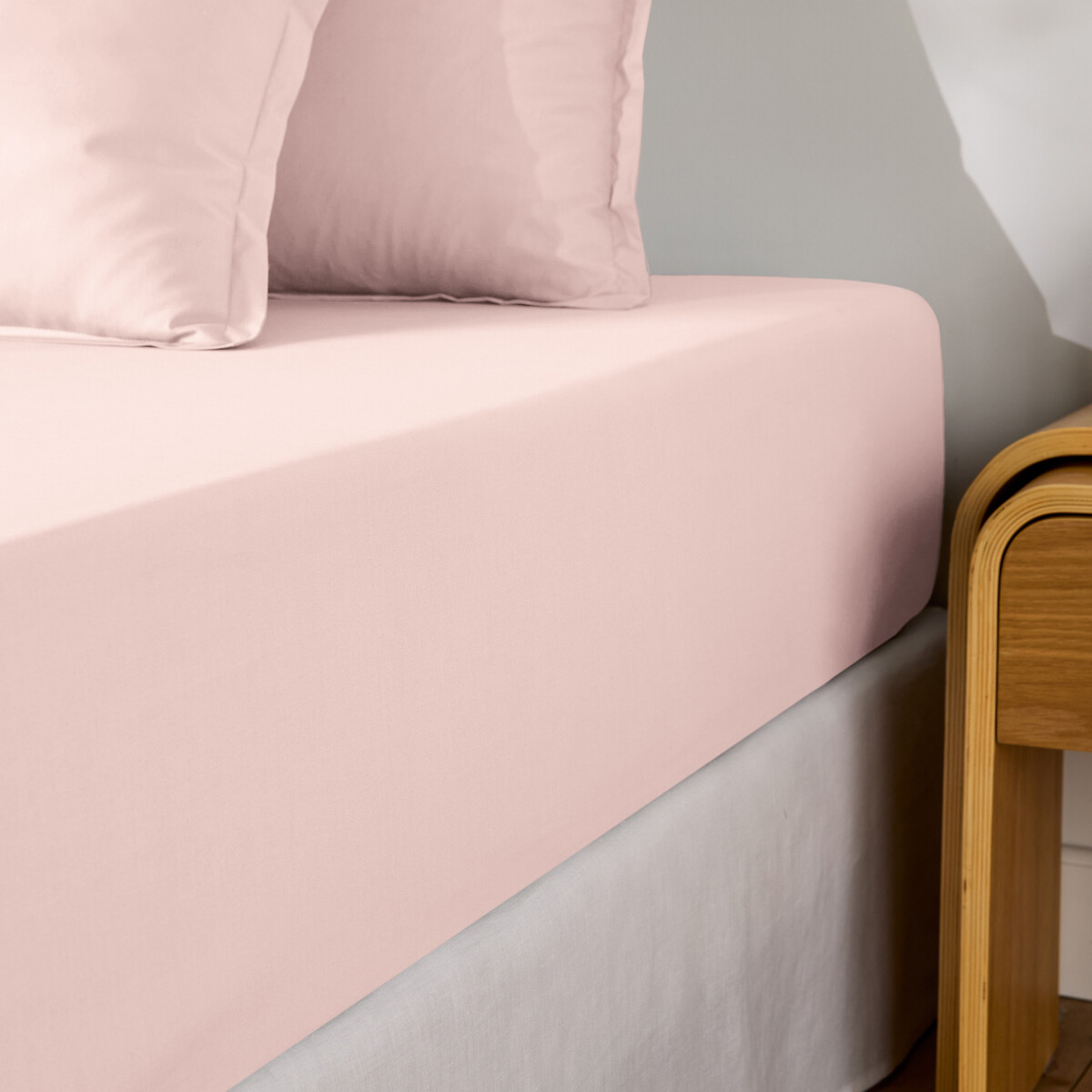 Σεντόνι με λάστιχο από βαμβακερό περκάλι με γύρισμα 30 εκ. 90x190 cm