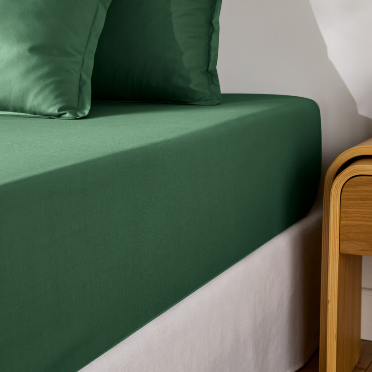 Σεντόνι με λάστιχο από βαμβακερό περκάλι με γύρισμα 30 εκ. 90x190 cm