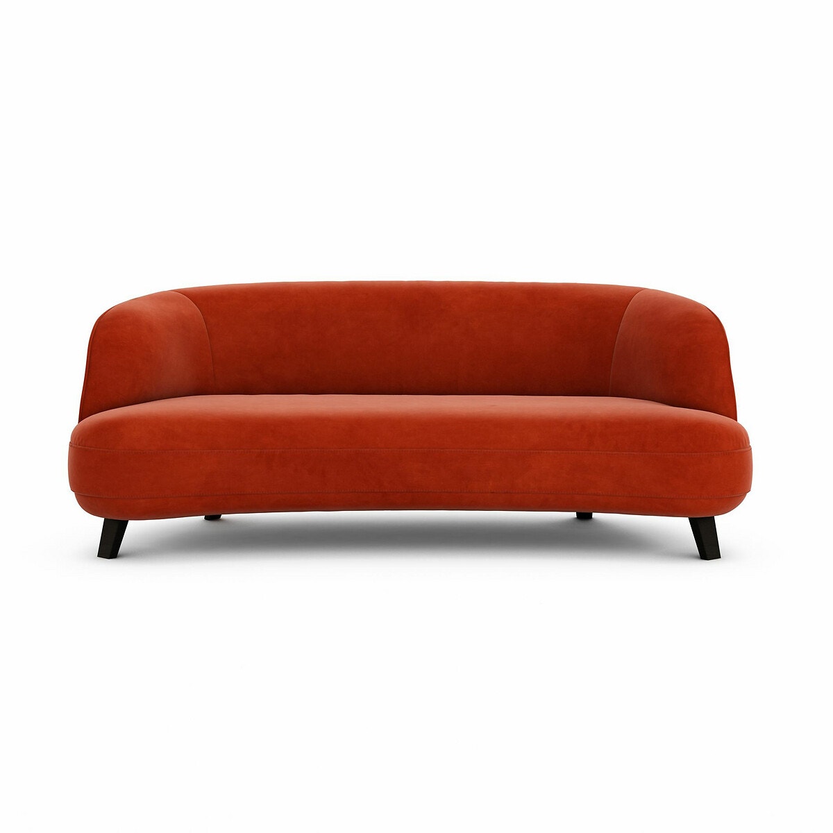 Καναπές με βελούδινη ταπετσαρία Rosebury Μ99xΠ200xΥ75cm