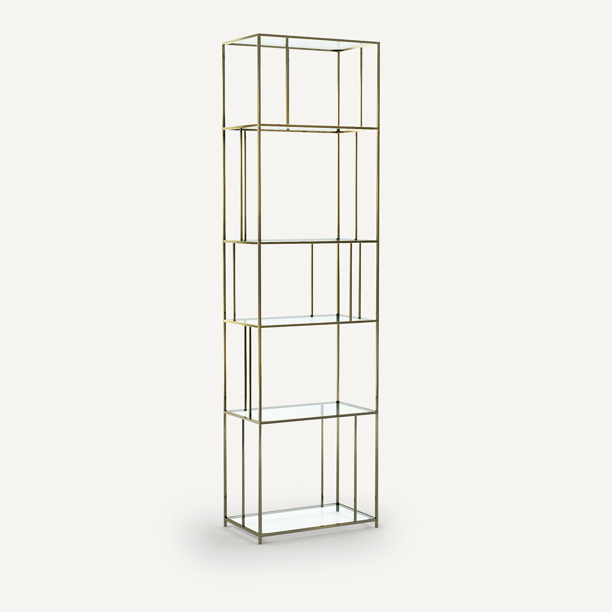 AM.PM Βιβλιοθήκη Parallel από γυαλί και μέταλλο Μ30xΠ50xΥ180cm