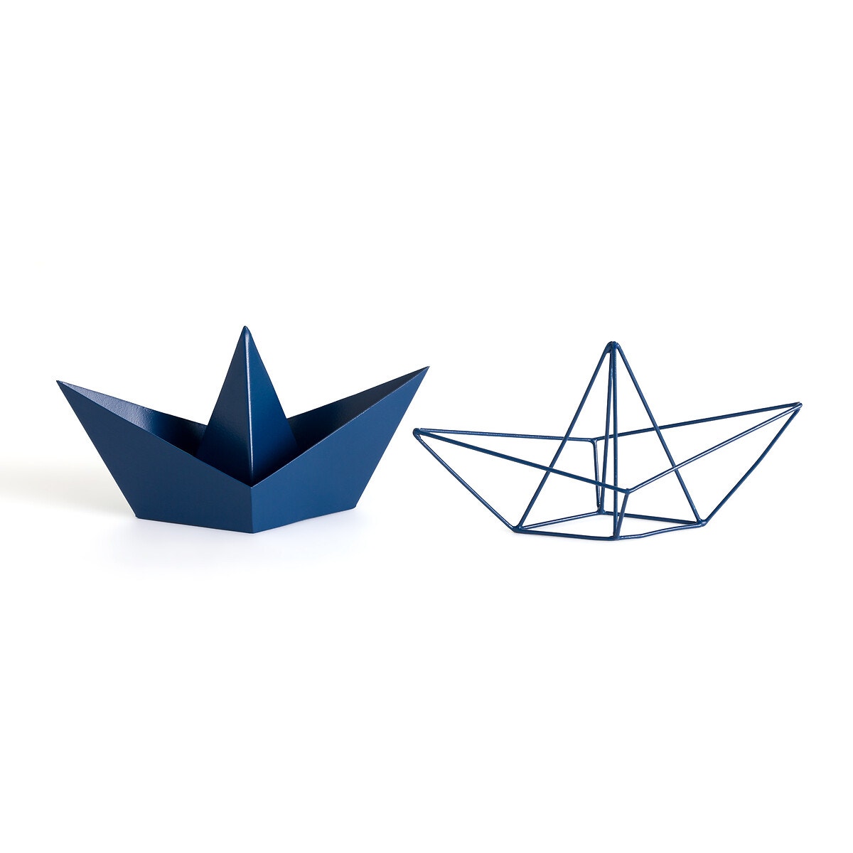 Μεταλλικές διακοσμητικές βάρκες Origami, Gayoma (σετ των 2)