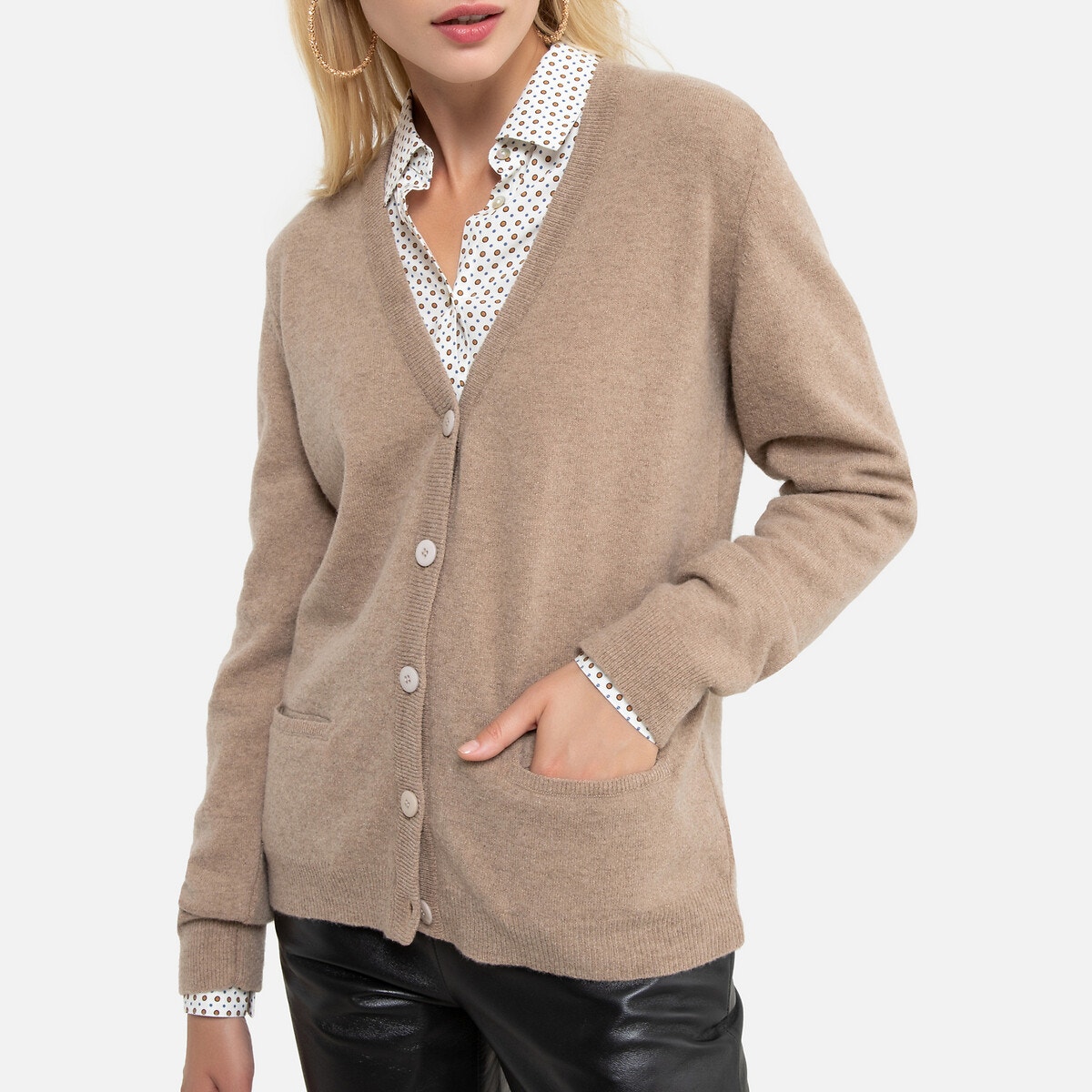 Wool Cardigan with Pockets