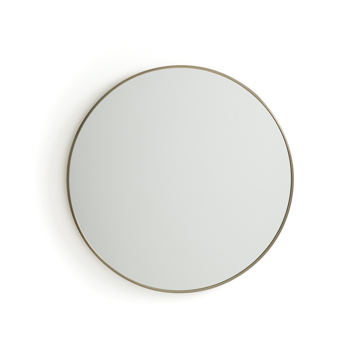 Μεταλλικός καθρέφτης με μπρονζέ παλαιωμένο φινίρισμα Δ80 εκ., Caligone