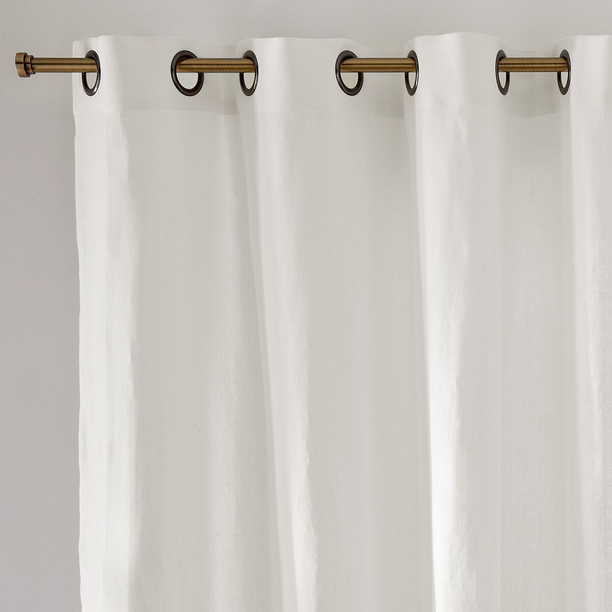 La Redoute Interieurs Λινή κουρτίνα με καψούλια 350x135 cm
